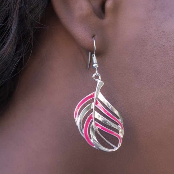 Paparazzi Go, FLIGHT, Win Earrings - Picture 2 of 2